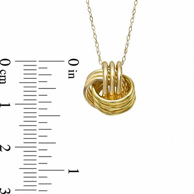 Love Knot Pendant in 10K Gold