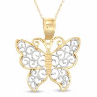 Filigree Butterfly Pendant in 10K Gold|Peoples Jewellers