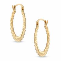 Small Twist Hoop Earrings in 14K Gold|Peoples Jewellers