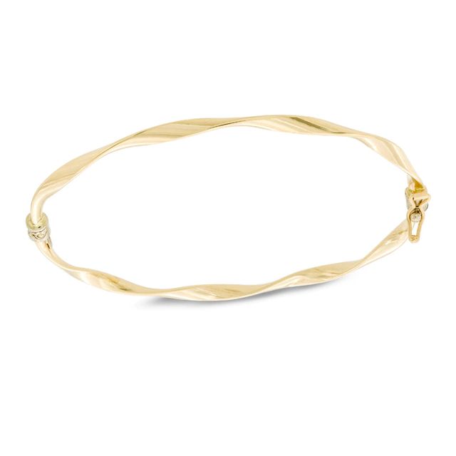 Twisted Bangle in 10K Gold|Peoples Jewellers