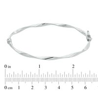 Twisted Bangle in 10K White Gold|Peoples Jewellers