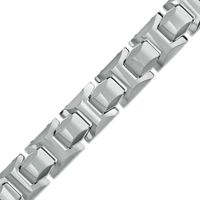 Men's Round Link Bracelet in Tungsten - 8.5"|Peoples Jewellers