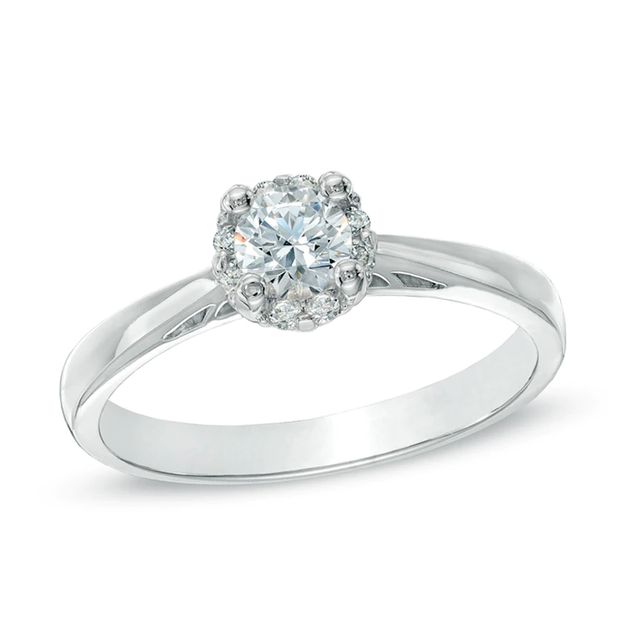 0.33 CT. T.W. Canadian Certified Diamond Engagement Ring in 14K White Gold (I/I1)|Peoples Jewellers