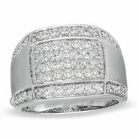 Men's CT. T.W. Diamond Ring in 10K White Gold|Peoples Jewellers