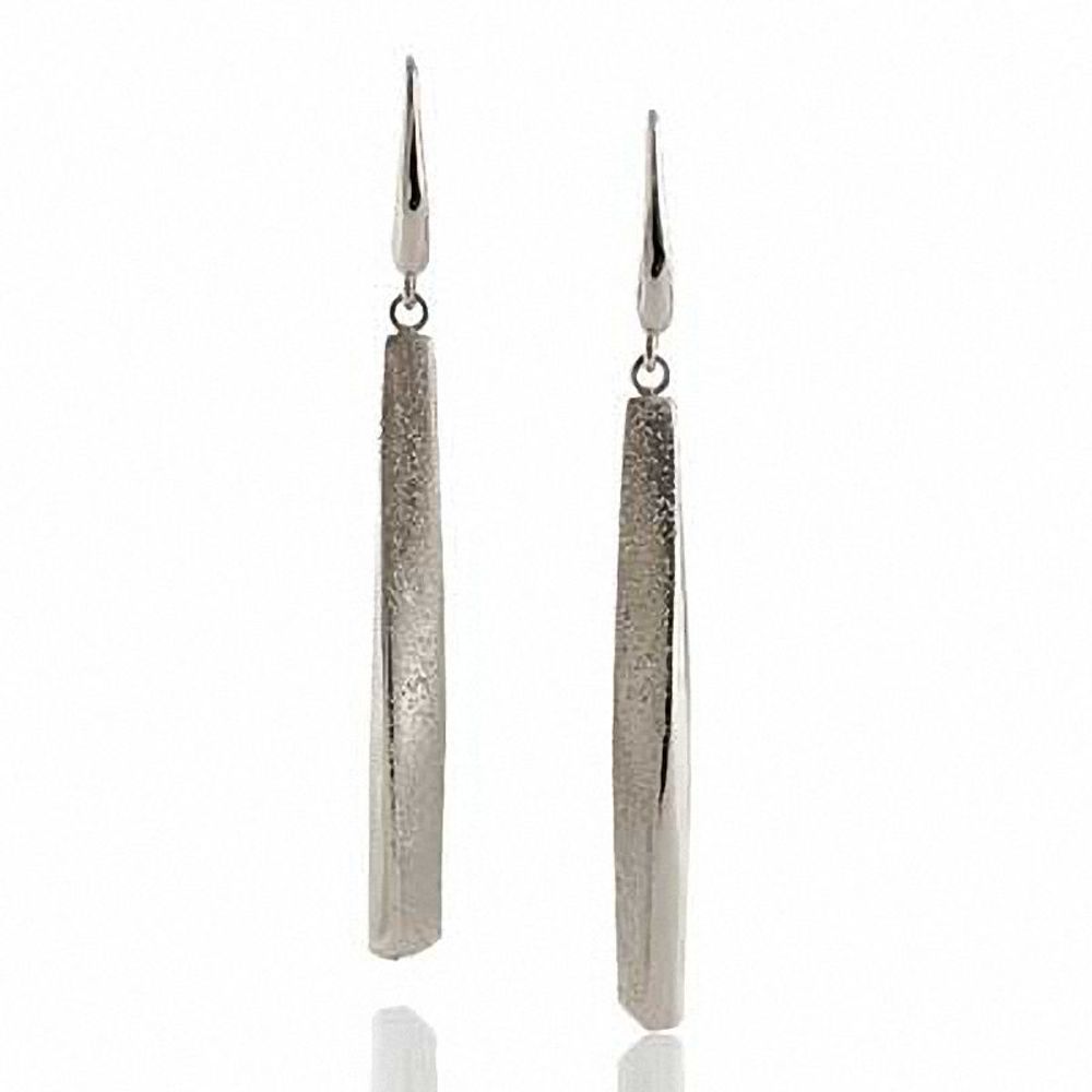 Charles Garnier Twist Drop Earrings in Sterling Silver|Peoples Jewellers