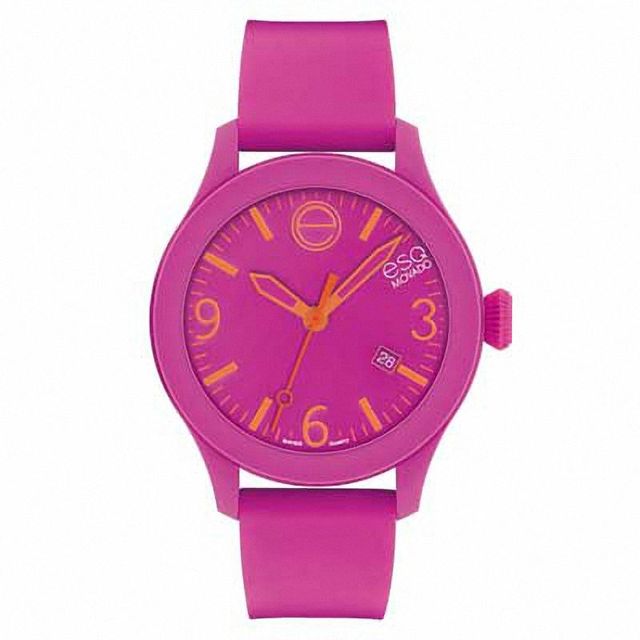 ESQ One Strap Watch with Fuchsia Dial (Model: 07301435)|Peoples Jewellers