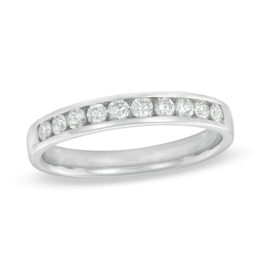 0.33 CT. T.W. Canadian Certified Diamond Band in 14K White Gold (I/I2)|Peoples Jewellers