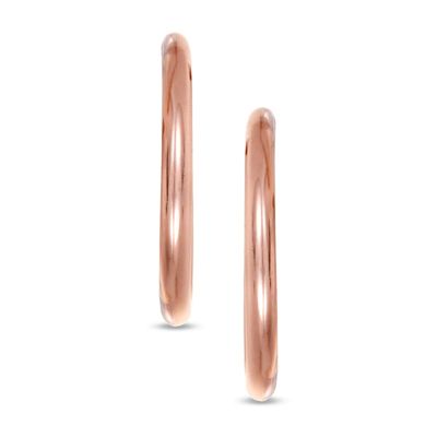 20.0mm Hoop Earrings in 14K Rose Gold|Peoples Jewellers