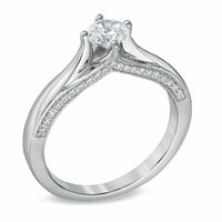 0.50 CT. T.W. Diamond Engagement Ring in 14K White Gold|Peoples Jewellers