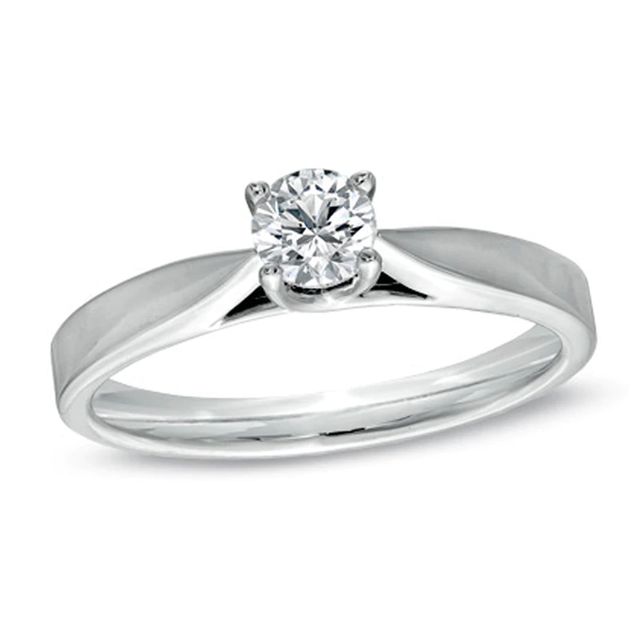 Celebration Canadian Ideal 0.30 CT. Diamond Engagement Ring in 14K White Gold (I/I1)|Peoples Jewellers