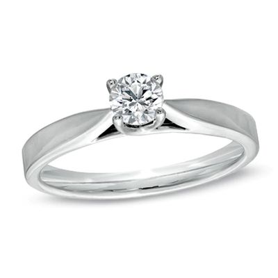 Celebration Canadian Ideal 0.30 CT. Diamond Engagement Ring in 14K White Gold (I/I1)|Peoples Jewellers