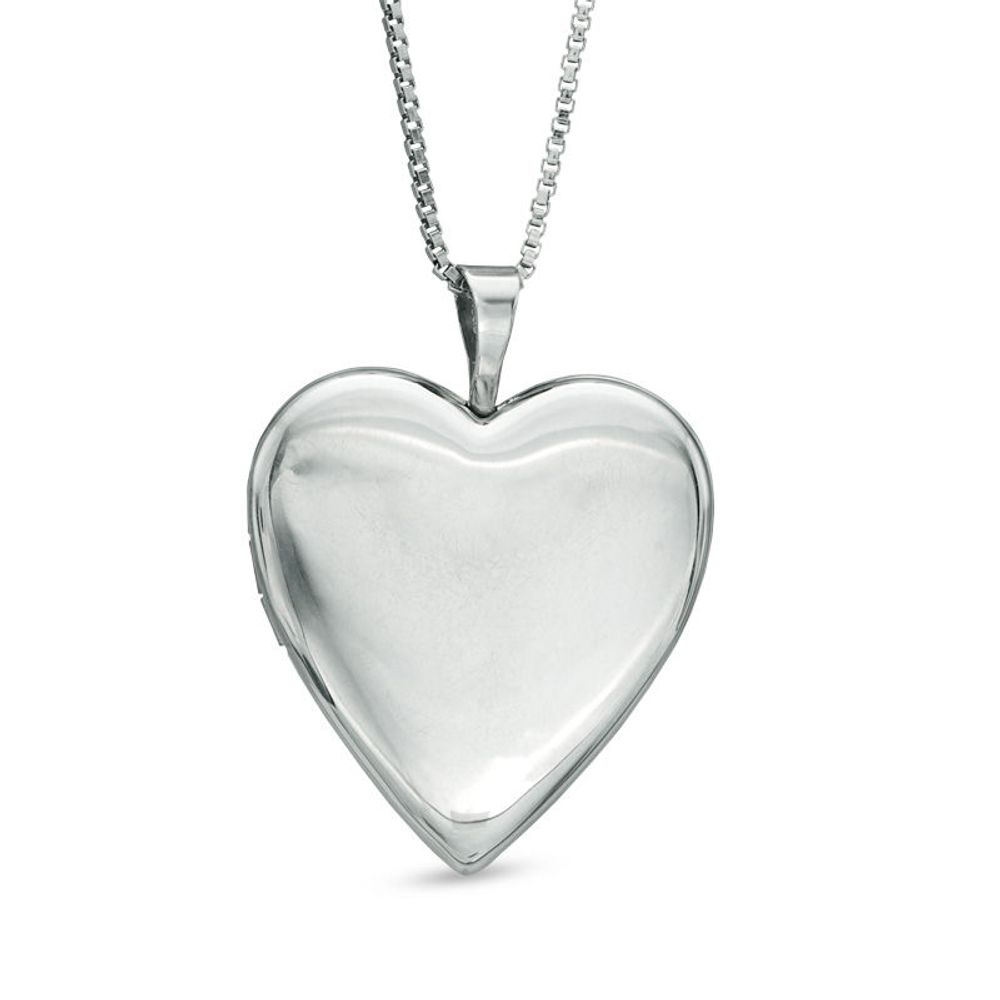 Heart-Shaped Locket in Sterling Silver|Peoples Jewellers