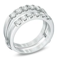 0.96 CT. T.W. Certified Canadian Diamond Solitaire Enhancer in 14K White Gold (I/I1)|Peoples Jewellers