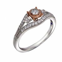 Enhanced Blue and White Diamond Accent Heart Promise Ring in Sterling Silver|Peoples Jewellers