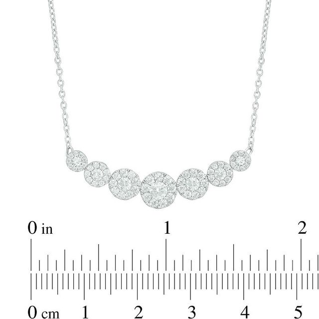 1.00 CT. T.W. Composite Diamond Necklace in 10K White Gold|Peoples Jewellers