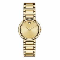 Ladies' Movado Concerto Museum® Dial Gold-Tone Watch (Model: 0606704)|Peoples Jewellers