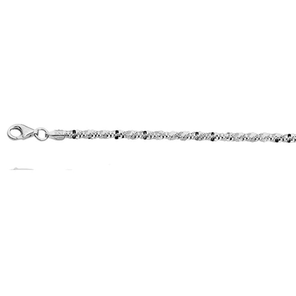 Ladies' 1.5mm Sparkle Chain Necklace in Sterling Silver