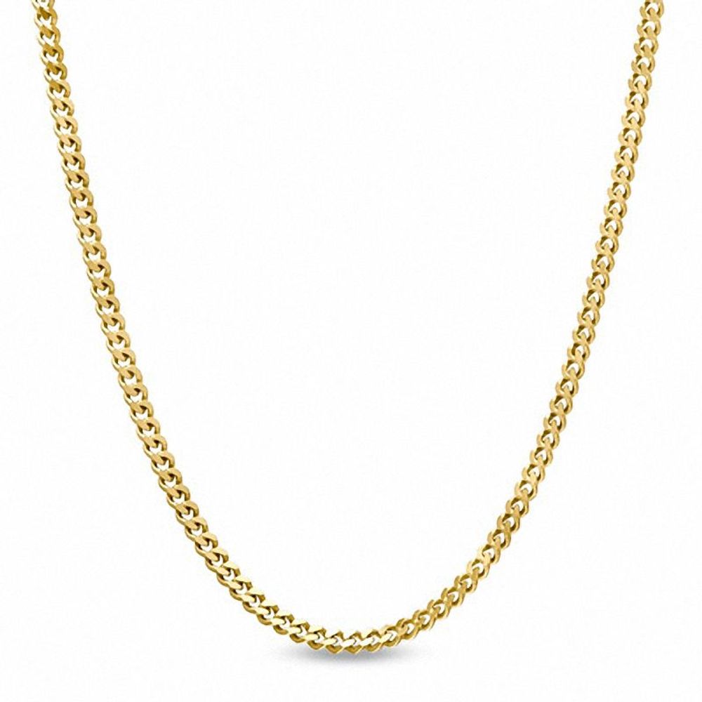 1.0mm Gourmette Chain Necklace in 10K Gold