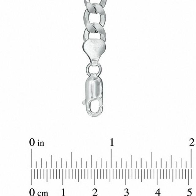 Men's 6.4mm Curb Chain Necklace in Sterling Silver - 22"