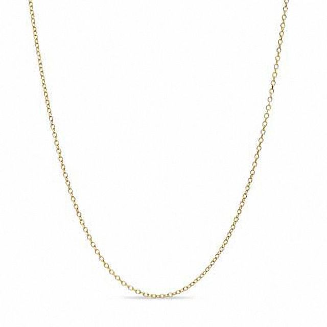 Ladies' 0.9mm Adjustable Cable Chain Necklace in 10K Gold - 22"|Peoples Jewellers