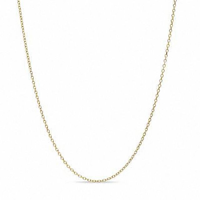 Ladies' 0.9mm Adjustable Cable Chain Necklace in 10K Gold - 22"