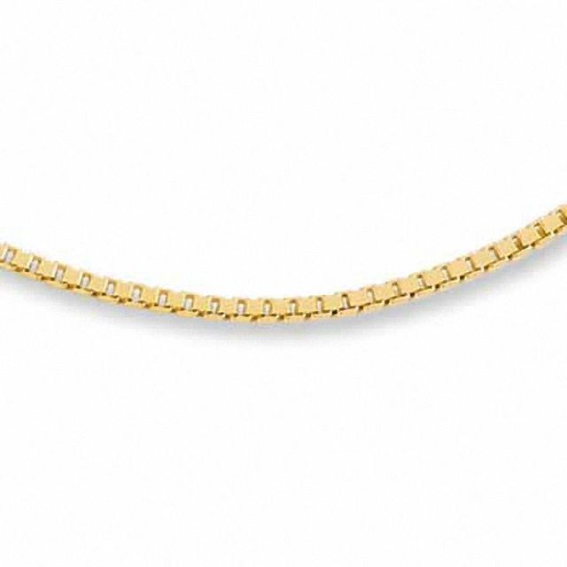 0.45mm Box Chain Necklace in 14K Gold - 18"