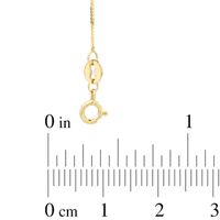 0.6mm Box Chain Necklace in 14K Gold