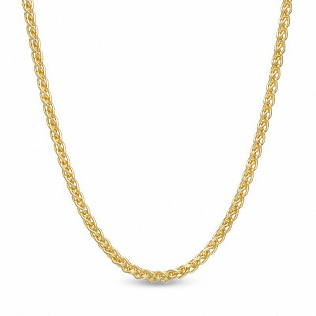 0.9mm Wheat Chain Necklace in 14K Gold