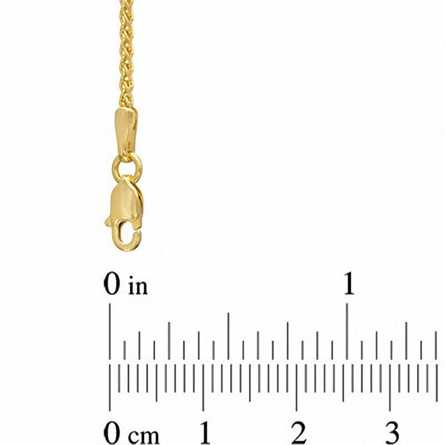 0.9mm Wheat Chain Necklace in 14K Gold