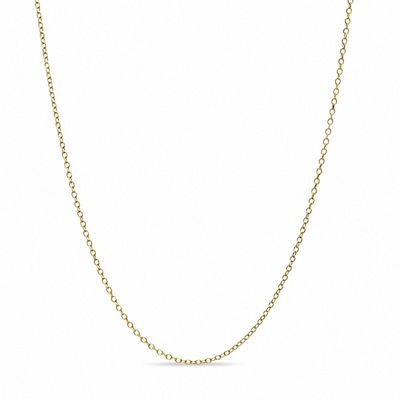 1.1mm Cable Chain Necklace in 14K Gold|Peoples Jewellers