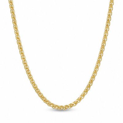 1.0mm Wheat Chain Necklace in 14K Gold - 16"|Peoples Jewellers