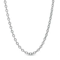 1.1mm Cable Chain Necklace in 14K White Gold - 16"|Peoples Jewellers