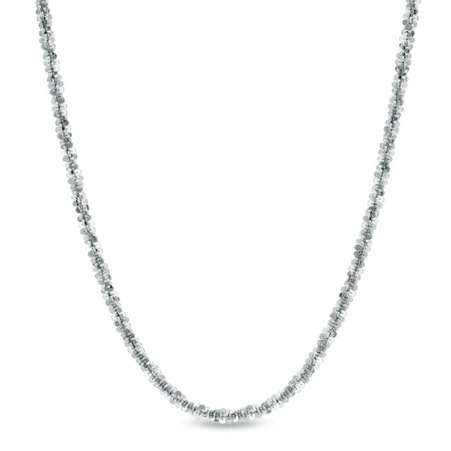 1.2mm Sparkle Chain Necklace in 14K White Gold - 18"