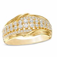 0.50 CT. T.W. Diamond Triple Row Anniversary Ring in 10K Gold|Peoples Jewellers