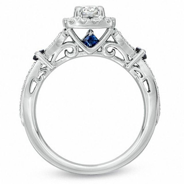 Vera Wang Love Collection 0.70 CT. T.W. Diamond Vintage-Style Ring in 14K White Gold|Peoples Jewellers