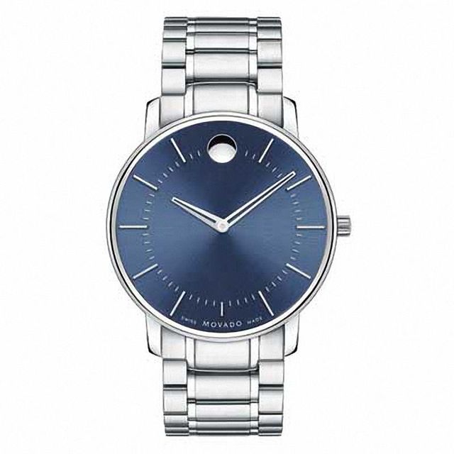 Men's Movado Watch with Blue Museum Dial (Model: 0606688)