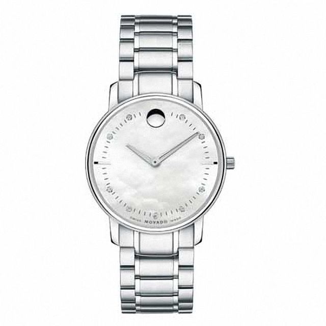 Ladies' Movado TC Thin Watch with Mother-of-Pearl Dial (Model: 0606691)|Peoples Jewellers