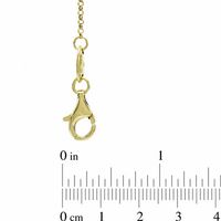 Charles Garnier Twist Circle Necklace in Sterling Silver with 18K Gold Plate - 27"|Peoples Jewellers