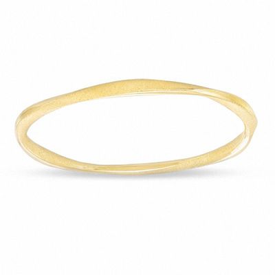 Charles Garnier Twist Bangle in Sterling Silver with 18K Gold Plate - 7.5"|Peoples Jewellers