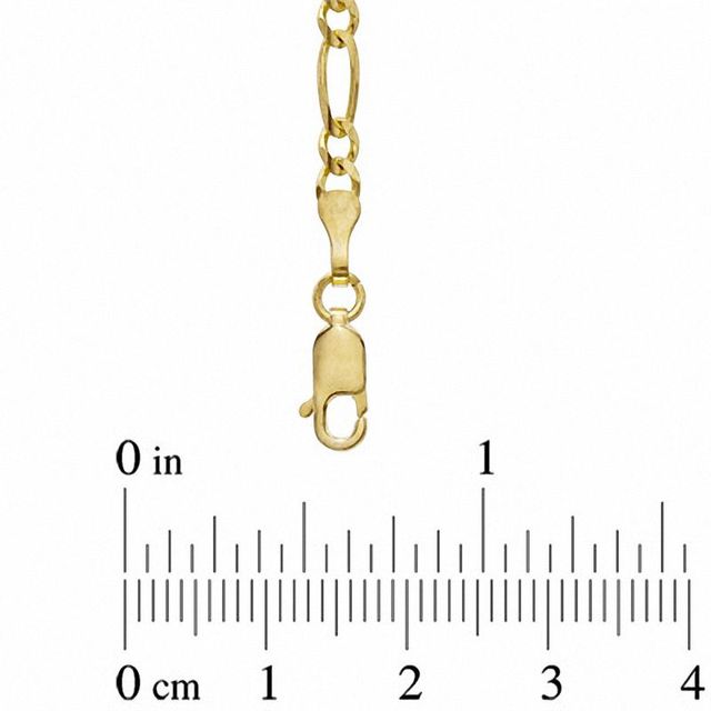 5.0mm Figaro Chain Necklace in 10K Gold - 22"