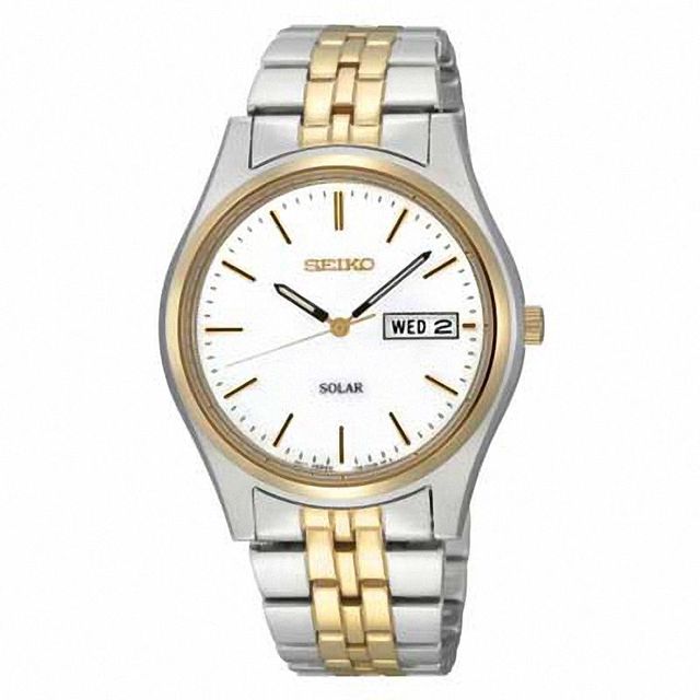 Peoples Men's Seiko Solar Watch (Model: SNE098) | Metropolis at Metrotown