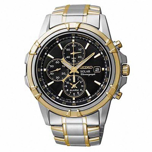 Men's Seiko Solar Alarm Chronograph Watch (Model: SSC142)