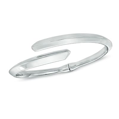 Bypass Bangle in Sterling Silver|Peoples Jewellers