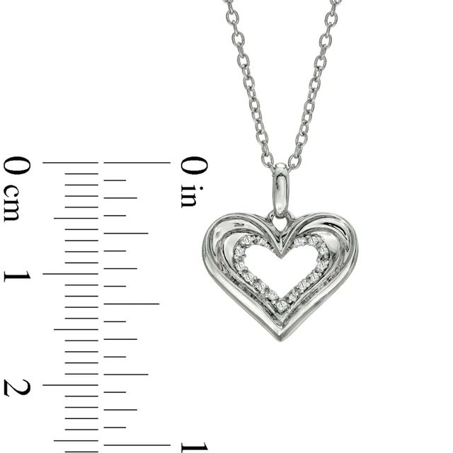 The Heart Within™ Diamond Accent Heart Pendant in Sterling Silver|Peoples Jewellers