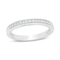 0.12 CT. T.W. Diamond Vintage-Style Anniversary Band in 14K White Gold|Peoples Jewellers