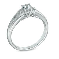 0.50 CT. T.W. Diamond Engagement Ring in 14K White Gold|Peoples Jewellers