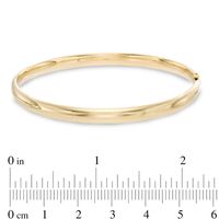 Polished Bangle in 10K Gold|Peoples Jewellers