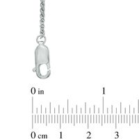 Lab-Created White Sapphire Graduated Necklace in Sterling Silver|Peoples Jewellers