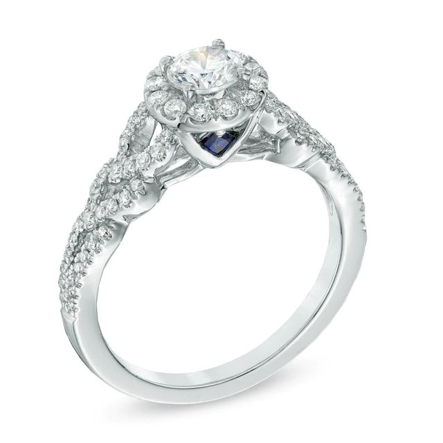 Vera Wang Love Collection 0.70 CT. T.W. Diamond Frame Engagement Ring in 14K White Gold|Peoples Jewellers