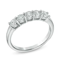 0.25 CT. T.W. Diamond Five Stone Band in 10K Gold|Peoples Jewellers